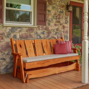 A & L Furniture Timberland Glider Bench Glider Chair 4ft / Unfinished