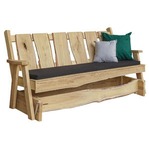 A & L Furniture Timberland Glider Bench Glider Chair 4ft / Unfinished