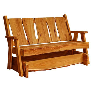 A & L Furniture Timberland Glider Bench Glider Chair 5ft / Cedar