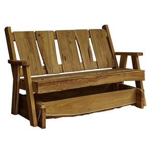 A & L Furniture Timberland Glider Bench Glider Chair 5ft / Mushroom