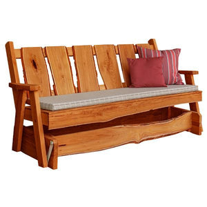 A & L Furniture Timberland Glider Bench Glider Chair 6ft / Cedar