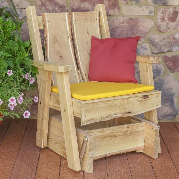 A &amp; L Furniture Timberland Glider Chair Glider Chair Unfinished