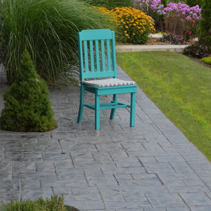 A & L Furniture Traditional Dining Chair Outdoor Chairs Aruba Blue