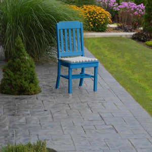 A & L Furniture Traditional Dining Chair Outdoor Chairs Aruba Blue