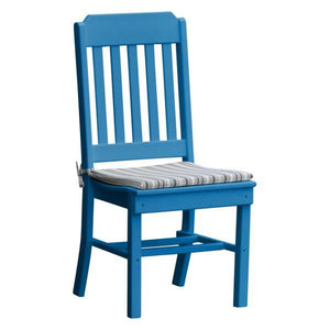 A & L Furniture Traditional Dining Chair Outdoor Chairs Blue