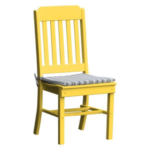 A & L Furniture Traditional Dining Chair Outdoor Chairs Lemon Yellow