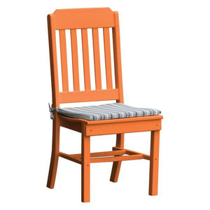A & L Furniture Traditional Dining Chair Outdoor Chairs Orange