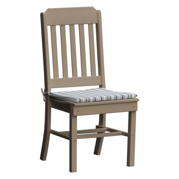 A &amp; L Furniture Traditional Dining Chair Outdoor Chairs Weathered Wood