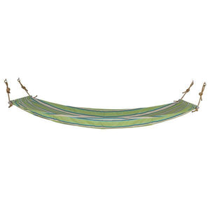 A & L Furniture Twin Hammock with Mounting Hardware Hammock Twin / Lime Stripe