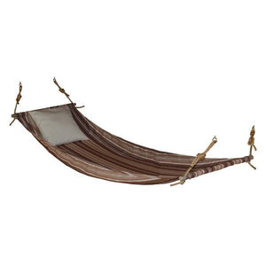 A & L Furniture Twin Hammock with Mounting Hardware Hammock Twin / Maroon Stripe