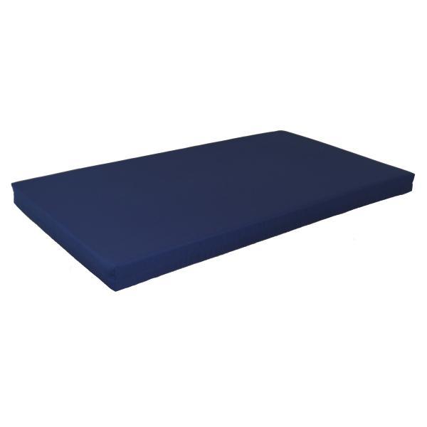 A &amp; L Furniture VersaLoft Bed Cushion 4&quot; Thick Cushions &amp; Pillows Twin / Navy Blue