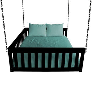 A & L Furniture VersaLoft Mission Hanging Daybed with Chain Daybed Full / Black