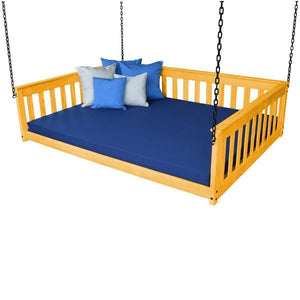 A & L Furniture VersaLoft Mission Hanging Daybed with Chain Daybed Full / Honey