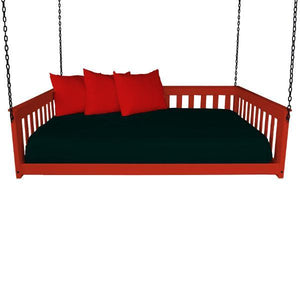 A & L Furniture VersaLoft Mission Hanging Daybed with Chain Daybed Full / Tractor Red