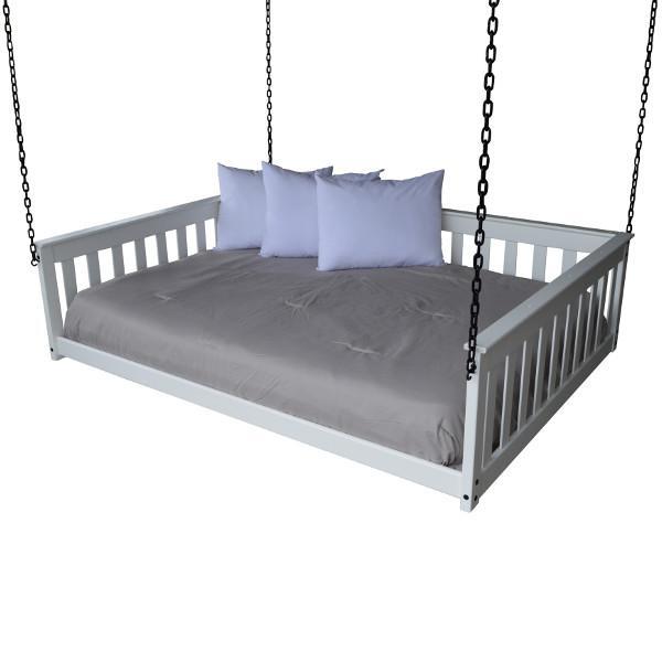 A &amp; L Furniture VersaLoft Mission Hanging Daybed with Chain Daybed Full / White
