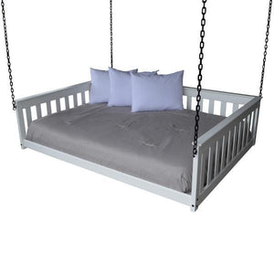 A & L Furniture VersaLoft Mission Hanging Daybed with Chain Daybed Full / White