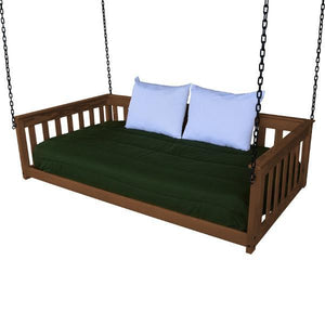 A & L Furniture VersaLoft Mission Hanging Daybed with Chain Daybed Twin / Asbury
