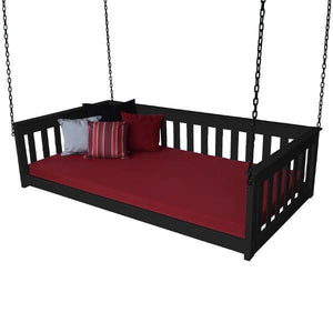 A & L Furniture VersaLoft Mission Hanging Daybed with Chain Daybed Twin / Black