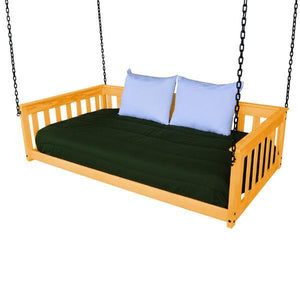 A & L Furniture VersaLoft Mission Hanging Daybed with Chain Daybed Twin / Honey