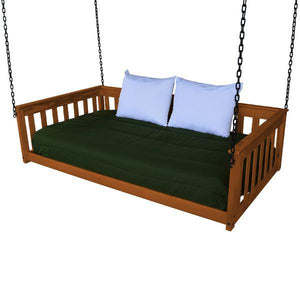 A & L Furniture VersaLoft Mission Hanging Daybed with Chain Daybed Twin / Mike's Cherry