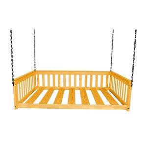 A & L Furniture VersaLoft Mission Hanging Daybed with Chain Daybed Honey
