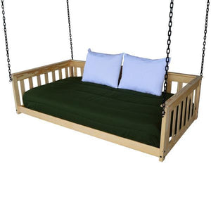 A & L Furniture VersaLoft Mission Hanging Daybed with Chain Daybed Twin / Unfinished
