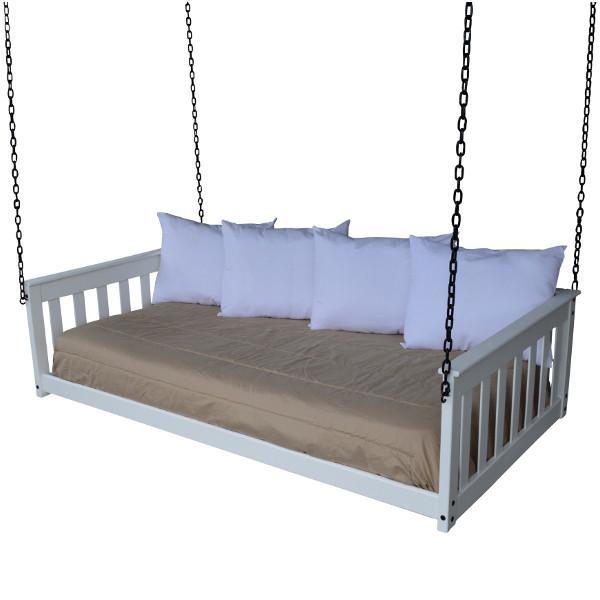 A &amp; L Furniture VersaLoft Mission Hanging Daybed with Chain Daybed Twin / White