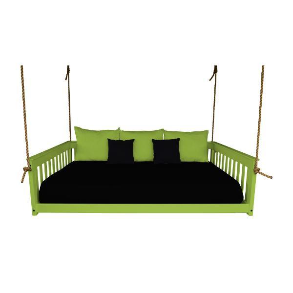 A &amp; L Furniture VersaLoft Mission Hanging Daybed with Rope Daybed Full / Lime Green