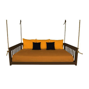 A & L Furniture VersaLoft Mission Hanging Daybed with Rope Daybed Twin / Unfinished
