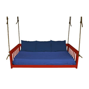 A & L Furniture VersaLoft Mission Hanging Daybed with Rope Daybed Twin / Unfinished