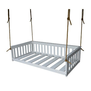 A & L Furniture VersaLoft Mission Hanging Daybed with Rope Daybed Twin / Unfinished