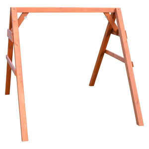 A & L Furniture Western Red Cedar 4x4 A-Frame Swing Stand for Swing or Swingbed (Hangers Included) Porch Swing Stands 4ft / Unfinished