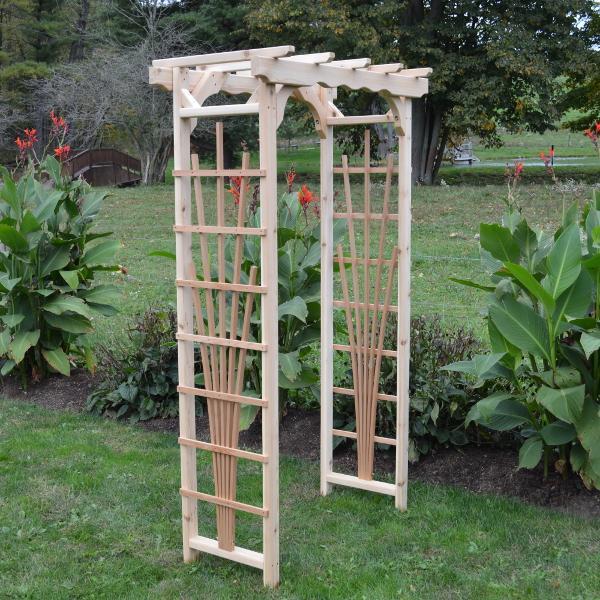 A &amp; L Furniture Western Red Cedar Concord Arbor Porch Swing Stands 3ft / Unfinished