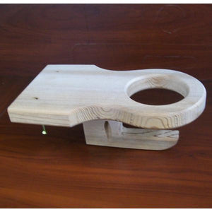 A & L Furniture Western Red Cedar Cupholder Cup Holders Unfinished