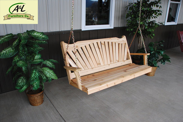 Western red deals cedar porch swing