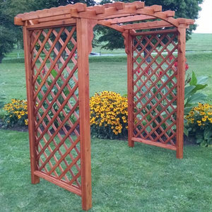 A & L Furniture Western Red Cedar Jamesport Arbor
