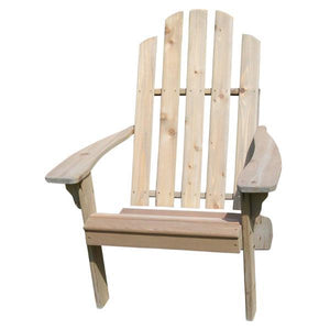 A & L Furniture Western Red Cedar Kennebunkport Adirondack Chair Adirondack Unfinished