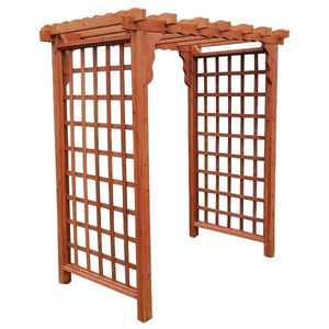 A & L Furniture Western Red Cedar Lexington Arbor Porch Swing Stands 4ft / Unfinished