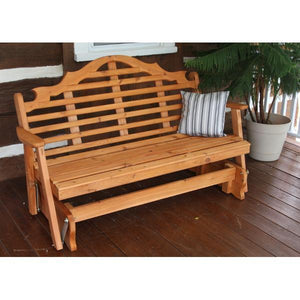 A & L Furniture Western Red Cedar Marlboro Glider Glider 4ft / Unfinished