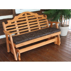 A & L Furniture Western Red Cedar Marlboro Glider Glider 4ft / Unfinished