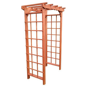 A & L Furniture Western Red Cedar Morgan Arbor Porch Swing Stands 3ft / Unfinished