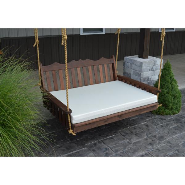 A &amp; L Furniture Western Red Cedar Royal English Garden Swingbed Swing Beds 4ft / Unfinished