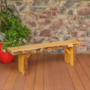 A & L Furniture Wildwood Bench Garden Benches 5ft / Natural