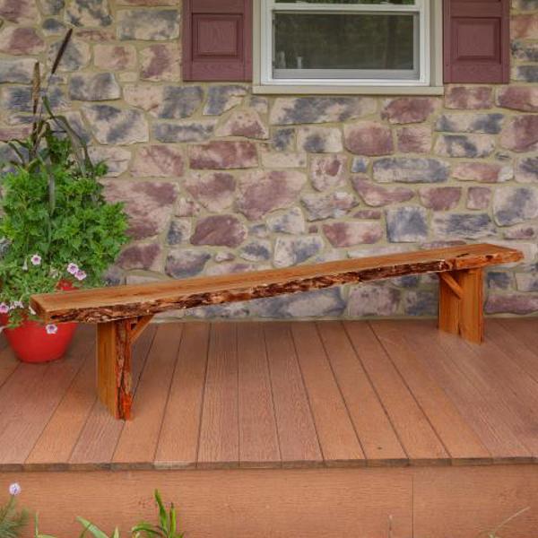 A &amp; L Furniture Wildwood Bench Garden Benches 8ft / Cedar