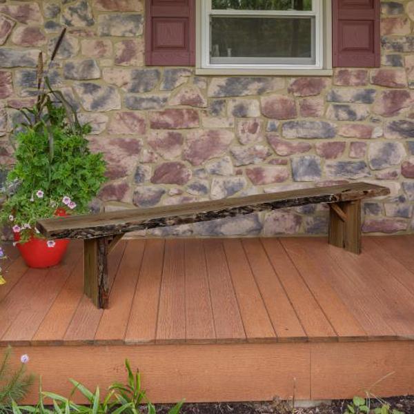 A &amp; L Furniture Wildwood Bench Garden Benches 8ft / Mushroom