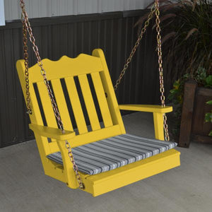 A & L Furniture Yellow Pine 2ft Royal English Chair Swing Swings Unfinished