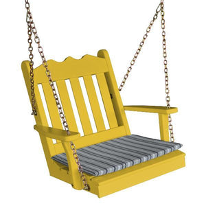 A & L Furniture Yellow Pine 2ft Royal English Chair Swing Swings Unfinished