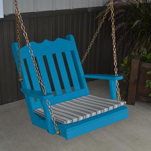 A & L Furniture Yellow Pine 2ft Royal English Chair Swing Swings Unfinished