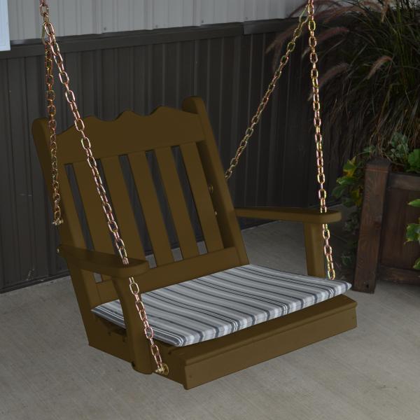 A &amp; L Furniture Yellow Pine 2ft Royal English Chair Swing Swings Unfinished