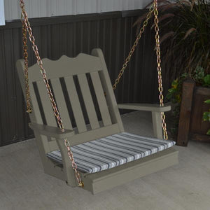 A & L Furniture Yellow Pine 2ft Royal English Chair Swing Swings Unfinished